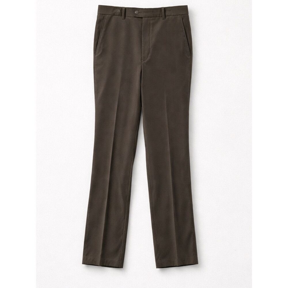 Enro Classic Olive Green Corduroy Flat Front Pants 34/38 NWT
